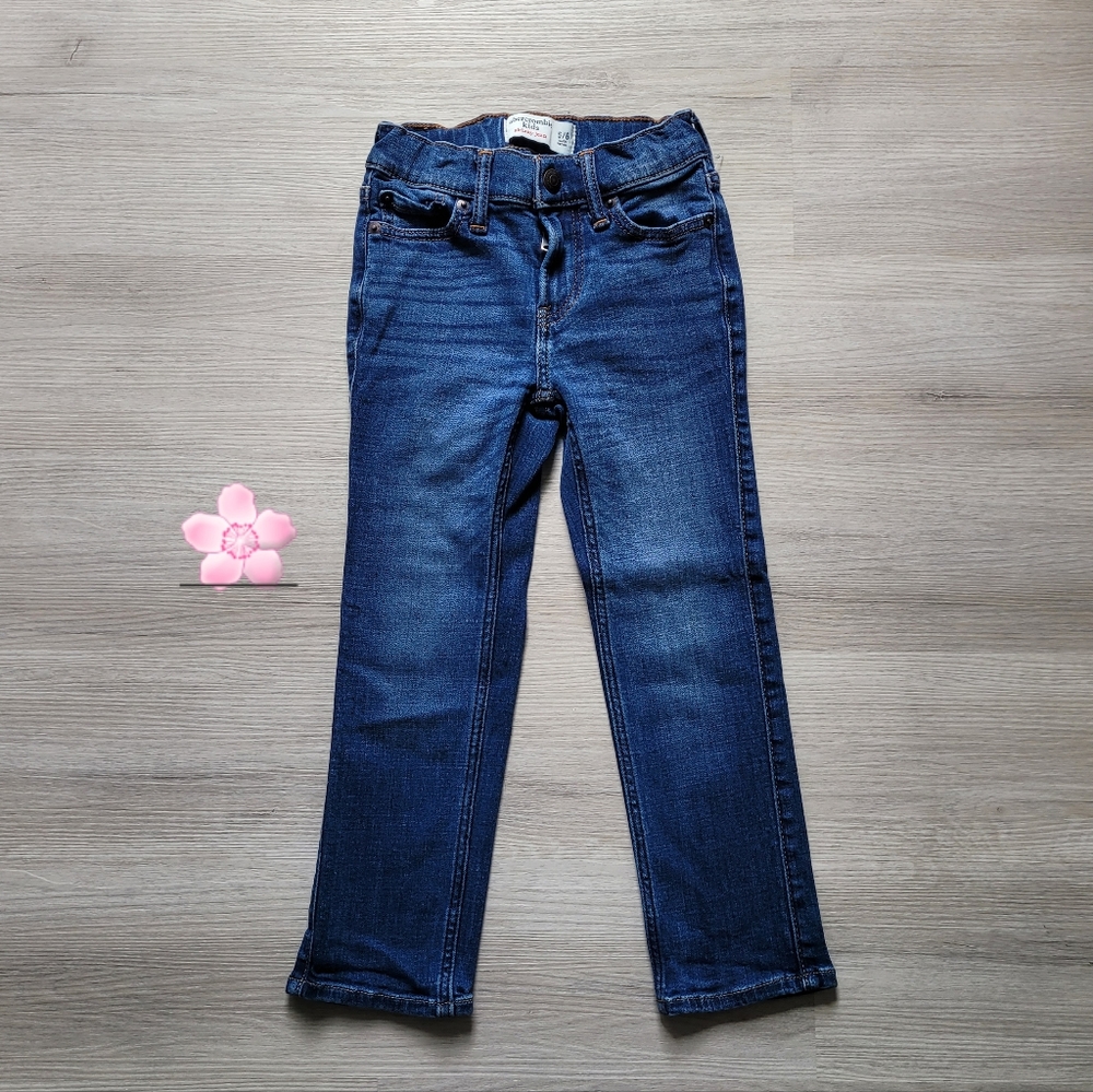 Boys Abercrombie Dark Blue Wash Skinny Jean Size 5/6